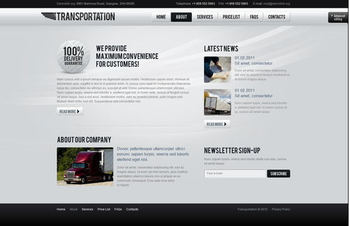 典雅與時(shí)尚的融合 黑灰色系在汽車公司網(wǎng)頁(yè)設(shè)計(jì)中的質(zhì)感表達(dá)